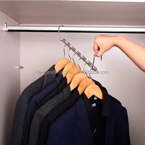 6 Holes <strong>Multi</strong> Func Metal Magic Clothes Closet <strong>Hangers</strong> Space Saver Organization - Product Image 6
