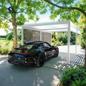 Fábrica al por mayor 3x3 3x4 4x4 6x4m Pérgola bioclimática para exteriores Gazebo y pabellón moderno impermeable motorizado Louvered para jardín - Product Image 6