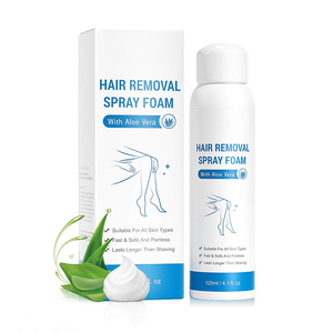 Customize private label remove hair cream hair removal for men face, arm, leg, armpit use hair removal spray foam