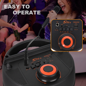 SING-E zqs4292 di động không dây BT loa với Karaoke Điện thoại thông minh lý tưởng cho Nam Mỹ và trung tâm thị trường Châu Á - Product Image 5