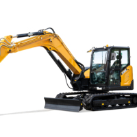 Mini-excavatrice SY80U de 8 tonnes, excavatrice compacte hydraulique sur chenilles en vente