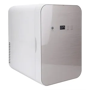 Tùy Chỉnh 220V/12V Mát Và Ấm Hơn Dual-Core 8 Lít Mini Tủ Lạnh Với Kỹ Thuật Số Nhiệt Hiển Thị Điều Khiển Nhiệt Độ Cho Skincar