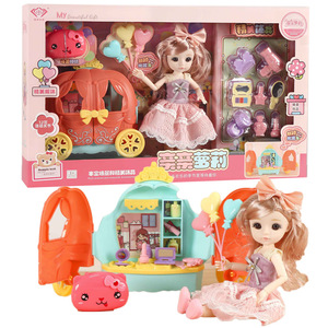 New Arrival Model Toy <strong>Plastic</strong> Realistic <strong>Small</strong> Baby <strong>Dolls</strong> Children Playhouse Toys Girl Princess Gift Box Set - Product Image 1