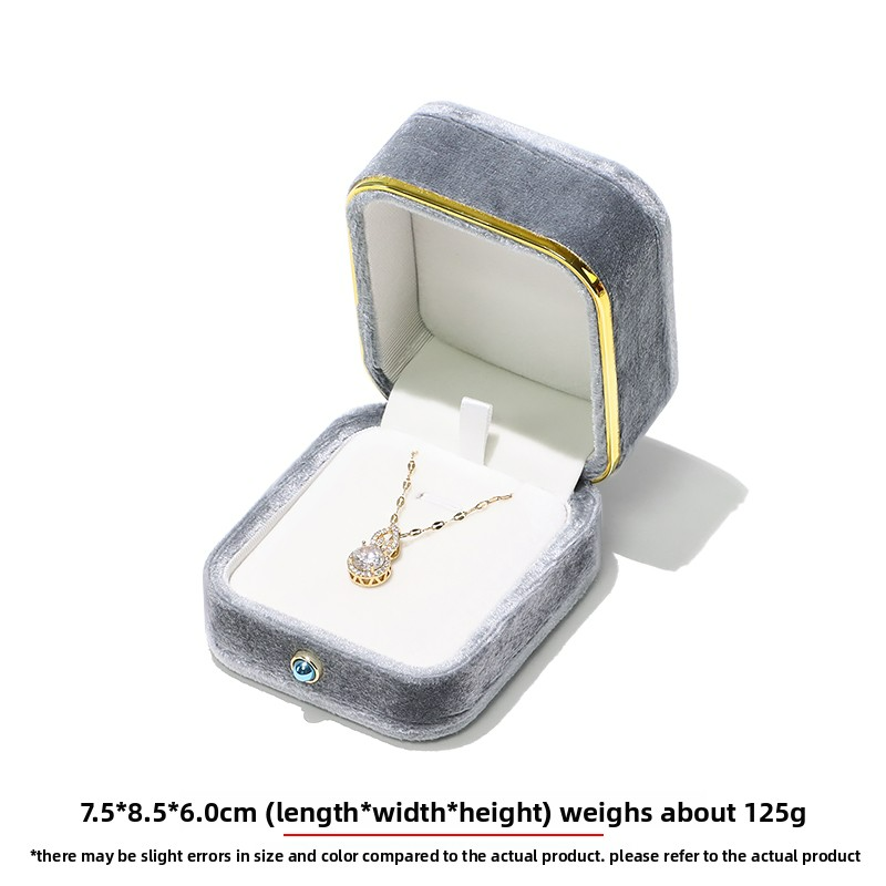 Gray pendant box7.5*8.5*6.5CM