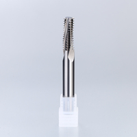 Fresa de Roscar de Carburo de Tungsteno Multifunción HRC60 AlTiN de Dientes Completos, Fresa de Roscar de Carburo Sólido para CNC OEM