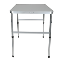 Table de camping pliante en aluminium légère et réglable pour l'extérieur 2026