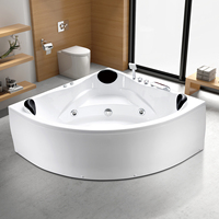 Baignoire à remous ORTONBATH, bain chaud et froid, massage, acrylique pur, encastrable, blanc brillant, fond plat, baignoires et spas, baignoire à immersion avec jets