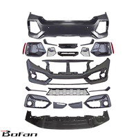 Kit de Carrocería Estilo SI 2020 en Oferta, Material PP ABS, Parachoques para HONDA CIVIC 2016-2022