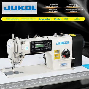 Máquina de Coser Industrial JUKOL Totalmente Automática con Puntada Plana, Corte Automático de Hilo y Puntada de Seguridad, 550W - Product Image 3