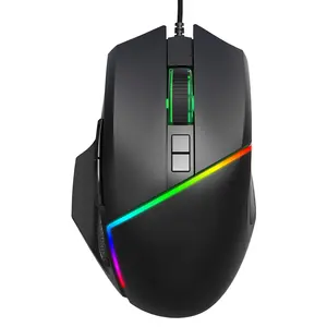 Mouse para jogos com fio RGB retroiluminado, mouse para jogos com fio RGB barato e de alta qualidade, com DPI, ideal para jogos