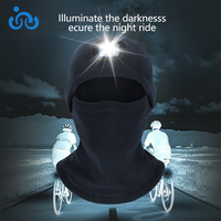 Nouvelle cagoule électronique lumineuse LED pour sports d'automne et d'hiver, coupe-vent, chaude, pour la conduite nocturne et la pêche