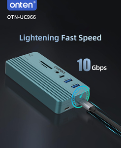 <span class=keywords><strong>SSD</strong></span> muhafaza OTN-UC966 dayanıklı alüminyum kasa ile 10-in-1 USB <span class=keywords><strong>C</strong></span> Hub - Product Image 5