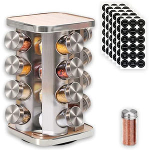 सबसे अच्छी बिक्री रसोई पैंट्री संगठन और भंडारण कंटेनर मसाला रैक धातु धारक स्टील - Product Image 4