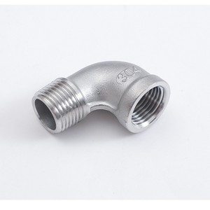 Stainless Steel Forged Internal Thread Elbow 304 Right Angle Connector High Pressure Pipe Fitting - Product Image 1