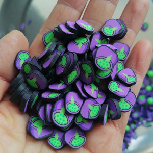1KG Chaudron violet de sorcière d'Halloween, tranches de chauves-souris en argile polymère pour bricolage, remplissage de boue - Product Image 5