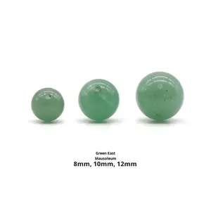 Perles de pierres <span class=keywords><strong>semi</strong></span>-précieuses en agate ronde à demi-trou de 8 à 12 mm, vente en gros, <span class=keywords><strong>pas</strong></span> <span class=keywords><strong>cher</strong></span>, matériaux de bijouterie en pierres précieuses DIY, accessoires - Product Image 6