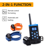 PaiPaitek IP67 100% Waterproof 1000M Range Remote Controlled Shock Pet Dog Training Collar Barking Control Device For 3 Dogs