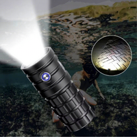 Lampe de plongée LED pour photographie, IP68, rechargeable, 6000 lumens, en alliage d'aluminium, torche d'éclairage de remplissage photo/vidéo sous-marine