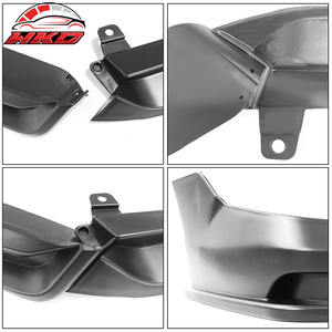 ลิ้นกันชนหน้าสำหรับ Honda Civic 2022-2024 รุ่นที่ 11 สไตล์ IKON สีดำด้าน พร้อมไฟ LED 3 ชิ้น ชุดแต่งคุณภาพสูง - Product Image 6