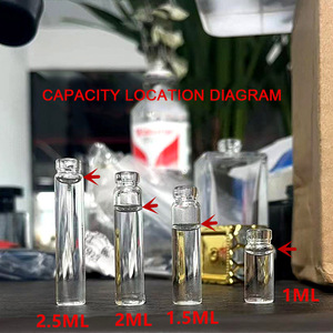 Chất lượng cao vòng 2ml nhỏ uốn Nước hoa Atomizer lọ mẫu chai thủy tinh xách tay nước Hoa Tester chai - Product Image 3