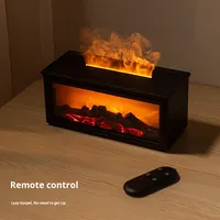 Aroma Huile Essentielle Cheminée Diffuseur Coloré Flamme Diffuseur Bonfire Cheminée Humidificateur avec Télécommande pour Bureau à Domicile