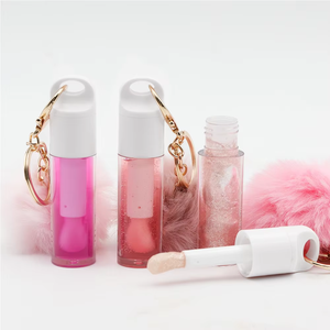 Aceite labial en tubo redondo tipo llavero, brillo labial transparente hidratante y voluminizador portátil, cuidado labial nutritivo, venta al por mayor de marca privada - Product Image 5