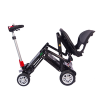 Vente en gros d'usine, scooter électrique pliable à 4 roues en fibre de carbone de 19 kg avec siège