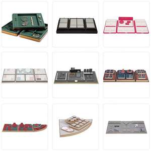 Velvet Bracelet Jewelry <b>Empty</b> Tray Manager Set PU Leather Necklace Jewelry Storage Display Tray - Product Image 2