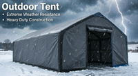 Tente de protection extérieure moderne de grande taille de qualité professionnelle, résistante aux UV, imperméable, avec structure en acier durable, pour stockage temporaire et construction