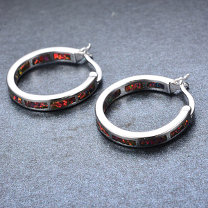 Top Femme Cuivre Or <span class=keywords><strong>Rose</strong></span> Petit Cerceau En Or <span class=keywords><strong>Rose</strong></span> Boucles D'oreilles Manchette En Argent - Product Image 2