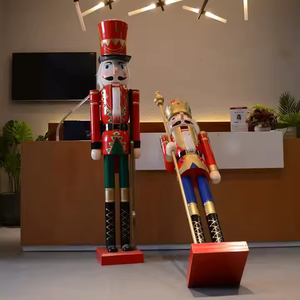 <span class=keywords><strong>Casse</strong></span>-<span class=keywords><strong>noisette</strong></span> géant en bois grandeur nature de 180 cm, décoration de Noël à l'extérieur de l'entrée du soldat du roi, décoratif - Product Image 5