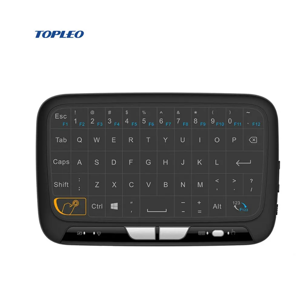 Mini H18 keyboard 2.4g touchpad mini keyboard H18 2.4g wireless remote control PC smart TV notebooks From Topleo