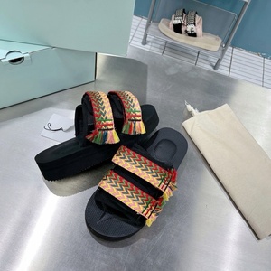 High Quality Flat slippers Unisex Open Slipper <b>Shoes</b> Design <b>Soft</b> Non-slip Sport Sandals EVA Cotton Fabric Upper Beach slippers - Product Image 2