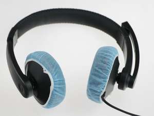 डिस्पोजेबल गैर बुना हुआ कराओके माइक्रोफोन कवर बनाने वाली मशीन बाल सैलून बाल धोने वाले स्नान सौंदर्य शैम्पू एंटी-वाटर इयरमफ - Product Image 6