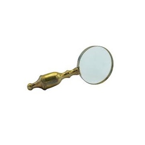 Loupe en laiton poignée d'échecs loupe nautique loupe Antique bureau cadeau loupe lentille - Product Image 5