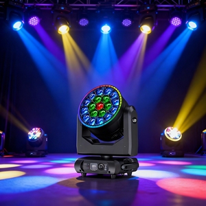 Faro mobile a LED RGBW 19x40W 4-60 °   Luce da Palco Zoom 800W DMX con <span class=keywords><strong>Effetto</strong></span> Striscia - Product Image 1