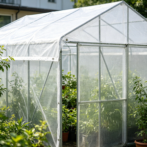 Bâche en maille PE blanche <span class=keywords><strong>transparente</strong></span> pour champs de légumes, protection solaire et anti-parasites - Product Image 1