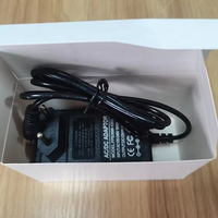 Adaptor daya AC/DC 12V 1A Input 100-240V, steker Universal untuk Amerika Serikat/India/Timur Tengah (Bersertifikat CE/FCC, perlindungan kelebihan beban)