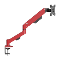 Support de moniteur de bureau en acier allié 14-34 pouces avec bras articulé à ressort à gaz, support TV LCD/LED, support PC, noir 90 SANCE 32