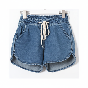 Vente en gros Bermuda en jean taille moyenne décontracté pour hommes conception personnalisée avec logo tissu denim respirant anti-rides - Product Image 1