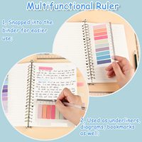 1200 pièces de notes autocollantes Morandi, marque-pages pour annoter, marqueurs de page, autocollants d'index transparents en 10 couleurs