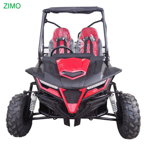 Karting tout-terrain à essence 208cc 4 temps pour adultes, certifié CE, avec système de démarrage électrique/à tirette, roues pleines, idéal pour la course sur route et tout-terrain. - Product Image 6