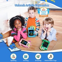 4.5in Planche à dessin à colorier pour l'école de Pâques Jouets de Pâques éducatifs pour enfants Garçons Filles Jouets pour enfants Tablette d'écriture LCD Jouets dinosaures