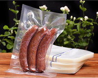 Sac d'emballage sous vide en plastique, scellé sur 3 côtés, fermeture éclair à sécurité enfant, pochette en nylon de qualité alimentaire, impression en héliogravure, plastique transparent sous vide