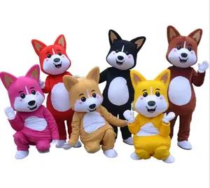 Uniforme del costume della mascotte del fumetto animale della peluche adulto a grandezza naturale divertente su misura