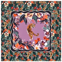 Tapis de mahjong américain imprimé floral série M154, 31,5 pouces, antidérapant, réduction du bruit, pour mahjong, poker et jeux de société