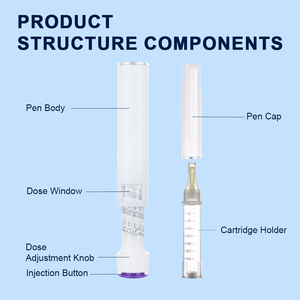 Aplicador Desechable de 3ml para Insulina, de Uso Único, para Cuidado Diario, Cuerpo de Plástico, para Inyección de Péptidos y Llenado de Líquidos Cosméticos - Product Image 3