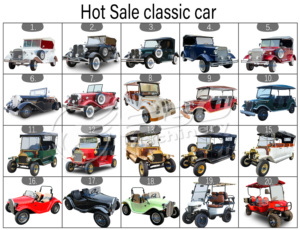 2026 Mejor Precio Vehículo Clásico de Calidad Coche Vintage 5 Asientos Antiguo Retro Limusina Personalizada Coche Eléctrico Turístico 100km - Product Image 6