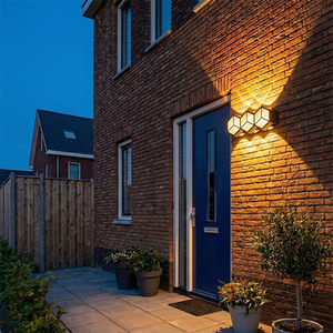 Creative Hexagon Shaped LED Wall <strong>Light</strong> <strong>Fixture</strong> Perfect for Indoor and <strong>Outdoor</strong> Illumination Needs 3W 6W 9W 12W - Product Image 1