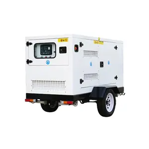 经济1500/1800转/分发电机静音250kw 300 kva发动机柴油发电机带拖车